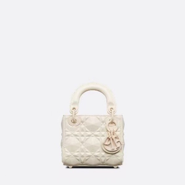 ❤디올 여성 화이트 미니 레이디 백 - Dior Womens White Lady Bag - dib784x