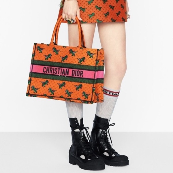 ❤디올 여성 오렌지 북토트 - Dior Womens Orange Book Tote - dib804x