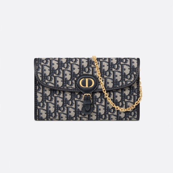 ❤디올 여성 오블리크 바비 클러치 - Dior Womens Navy Bobby Clutch - bab828x