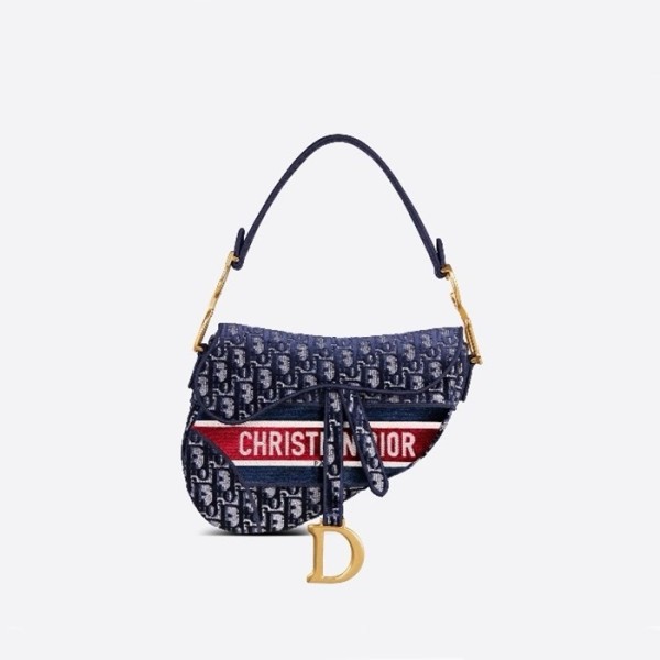 ❤디올 여성 오블리크 새들백 - Dior Womens Navy Saddle Bag - dib831x