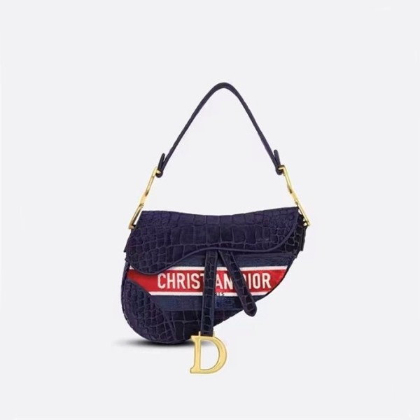 ❤디올 여성 오블리크 새들백 - Dior Womens Navy Saddle Bag - dib832x