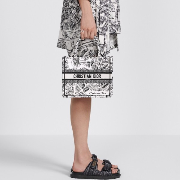 ❤디올 여성 블랙 북토트 - Dior Womens Black Book Tote - dib834x