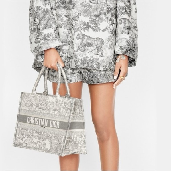 ❤디올 여성 그레이 북토트 - Dior Womens Gray Book Tote - dib840x