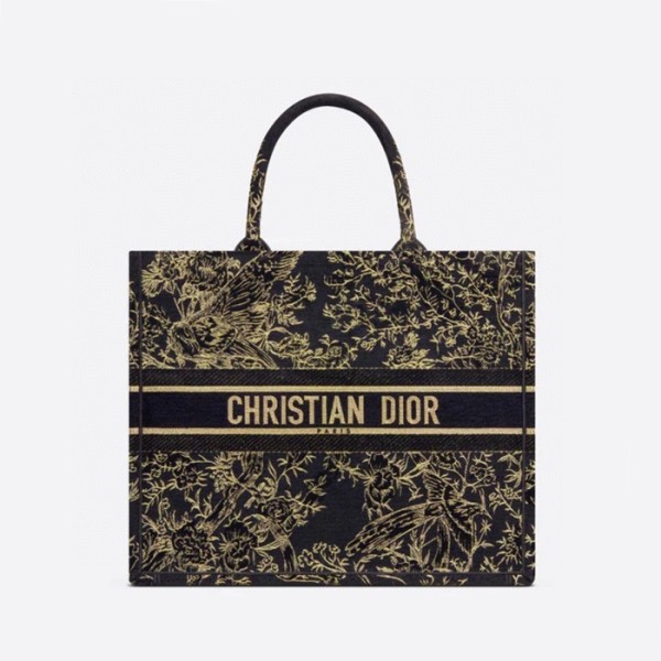 ❤디올 여성 블랙 북토트 - Dior Womens Black Book Tote - dib843x