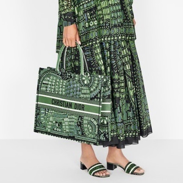 ❤디올 여성 그린 북토트 - Dior Womens Green Book Tote - dib861x