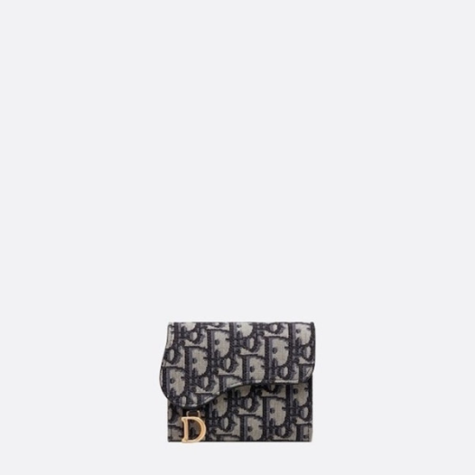 ❤디올 여성 네이비 오블리크 지갑 - Dior Womens Navy Wallets - diw40x