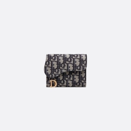 ❤디올 여성 네이비 오블리크 지갑 - Dior Womens Navy Wallets - diw40x