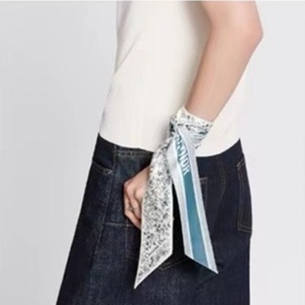 ❤디올 여성 블루 트윌 미차 - Dior Womens Blue Scarf - acc1632x