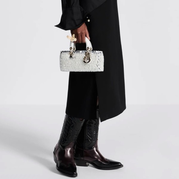 ❤디올 여성 화이트 디조이 백 - Dior Womens White D-Joy Bag - dib876x