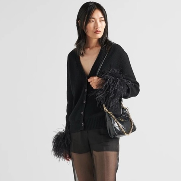 ❤프라다 여성 블랙 호보백 - Prada Womens Black Hobo Bag - prb881x