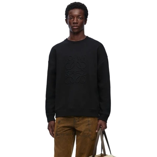 ❤로에베 남성 블랙 맨투맨 - Loewe Mens Black Tshirts - loc177x