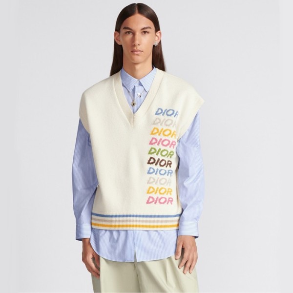 ❤디올 남성 화이트 베스트 - Dior Mens White Vest - dic211x