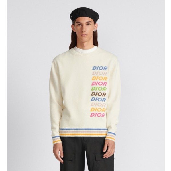 ❤디올 남성 아이보리 니트 - Dior Mens Ivory Knitwear - dic213x