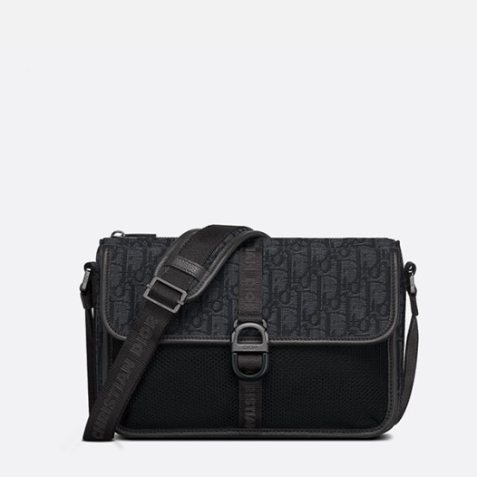 ★디올 남성 오블리크 8 스몰 메신저 백 - Dior Mens Black Cross Bag