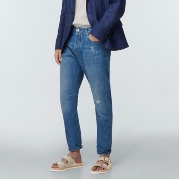 ❤브루넬로쿠치넬리 남성 아이보리 슬리퍼 - Brunello Cucinelli Womens Ivory Slippers - brs40x