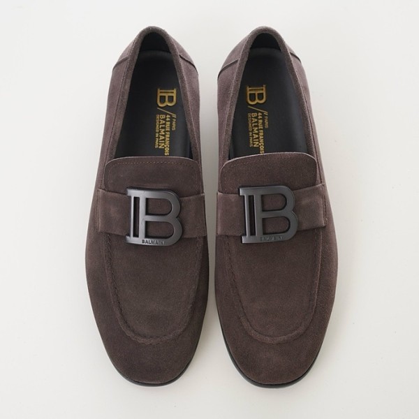 ❤발망 남성 브라운 로퍼 - Balmain Mens Brown Loafer - bas46x
