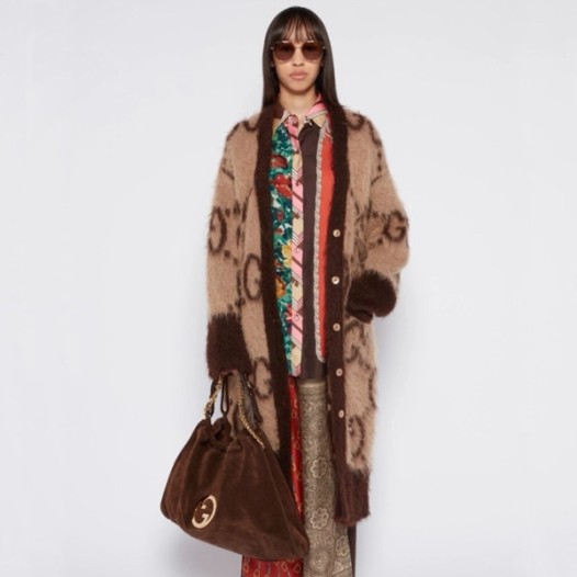 ❤구찌 여성 브라운 가디건 - Gucci Womens Brown Cardigan - guc237x