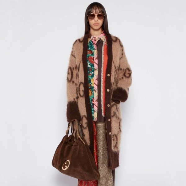 ❤구찌 여성 브라운 가디건 - Gucci Womens Brown Cardigan - guc237x