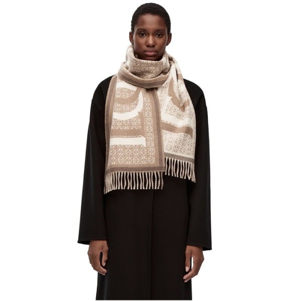 ❤로에베 남/녀 카멜 머플러 - Loewe Unisex Camel Muffler - acc1668x