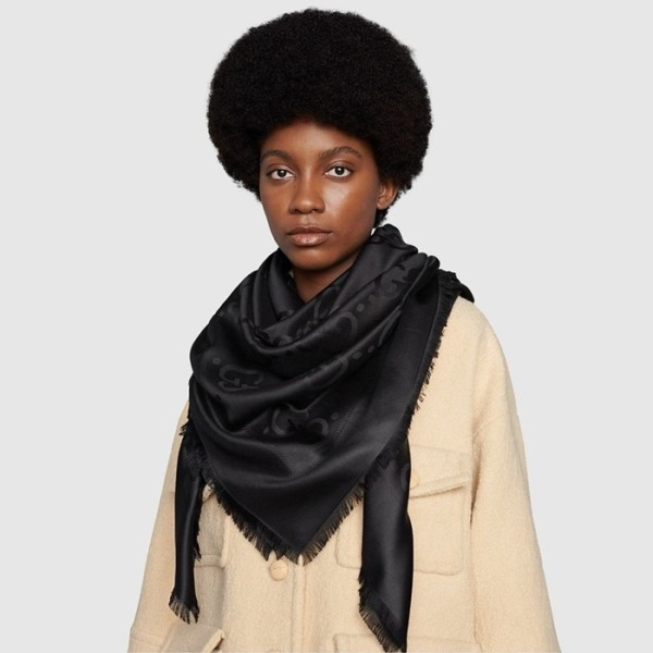 ❤구찌 여성 블랙 스카프 - Gucci Womens Black Scarf - acc1716x