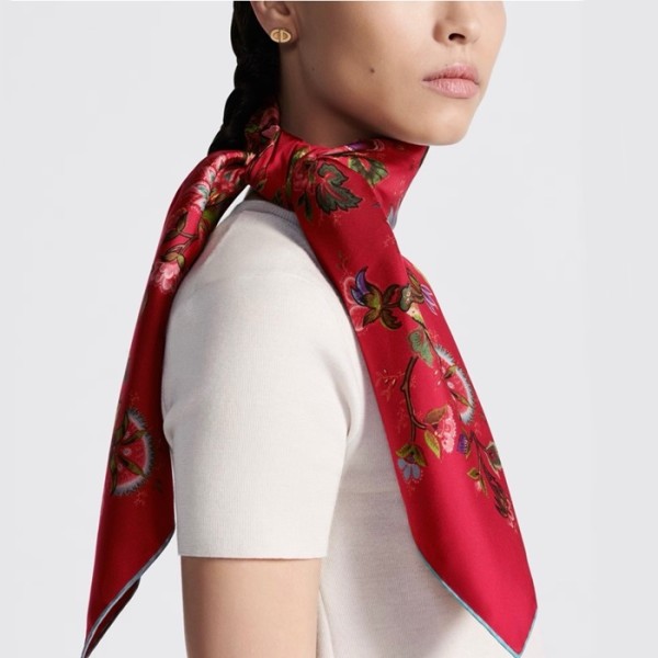 ❤디올 여성 레드 머플러 - Dior Womens Red Muffler - acc1728x