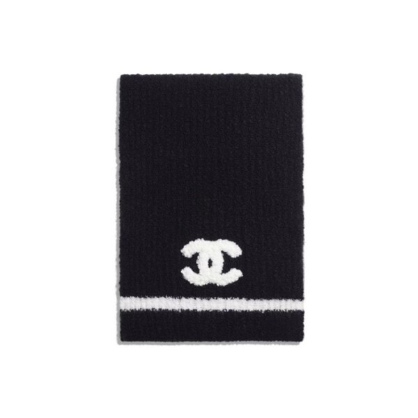 ❤샤넬 여성 블랙 머플러 - Chanel Womens Black Muffler - ch1731x