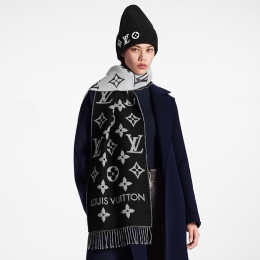 ❤루이비통 여성 블랙 머플러 - Louis vuitton Womens Black Muffler - acc1741x