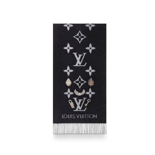 ❤루이비통 여성 블랙 머플러 - Louis vuitton Womens Black Muffler - acc1745x