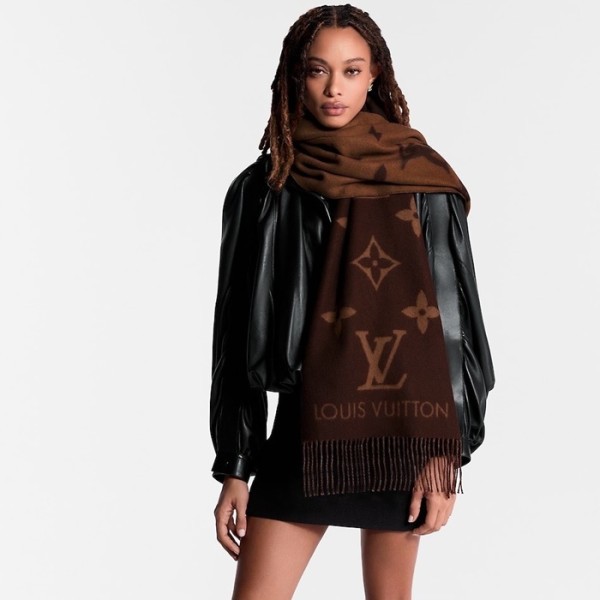❤루이비통 여성 브라운 머플러 - Louis vuitton Womens Brown Muffler - acc1747x
