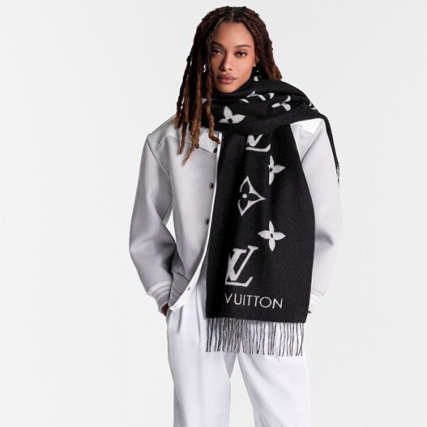 ❤루이비통 여성 블랙 머플러 - Louis vuitton Womens Black Muffler - acc1749x