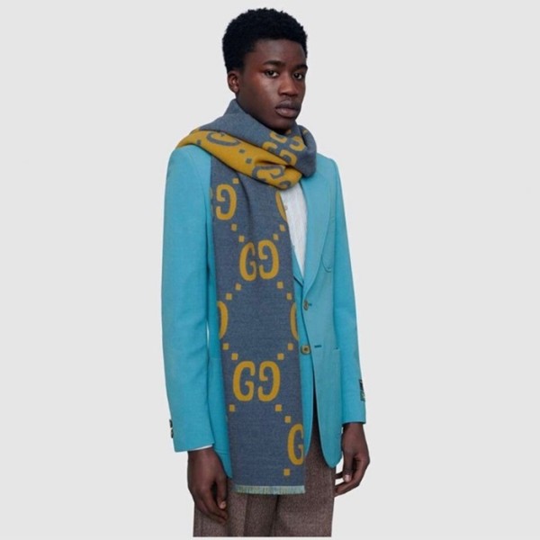 ❤구찌 남/녀 블루 머플러 - Gucci Unisex Blue Muffler - acc1759x