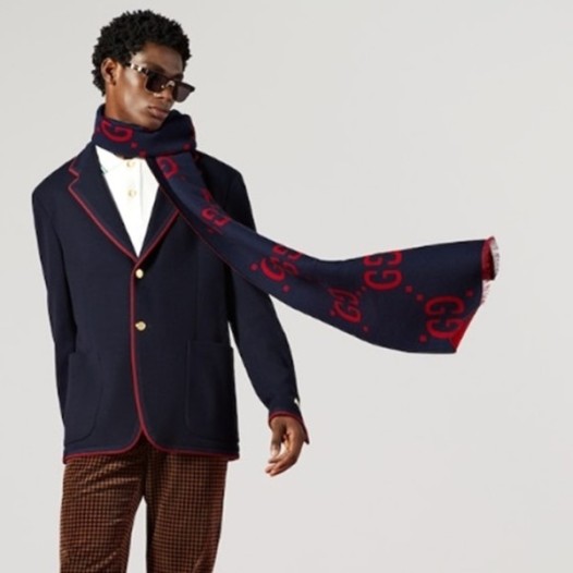 ❤구찌 남/녀 네이비 머플러 - Gucci Unisex Navy Muffler - acc1760x