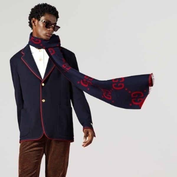 ❤구찌 남/녀 네이비 머플러 - Gucci Unisex Navy Muffler - acc1760x