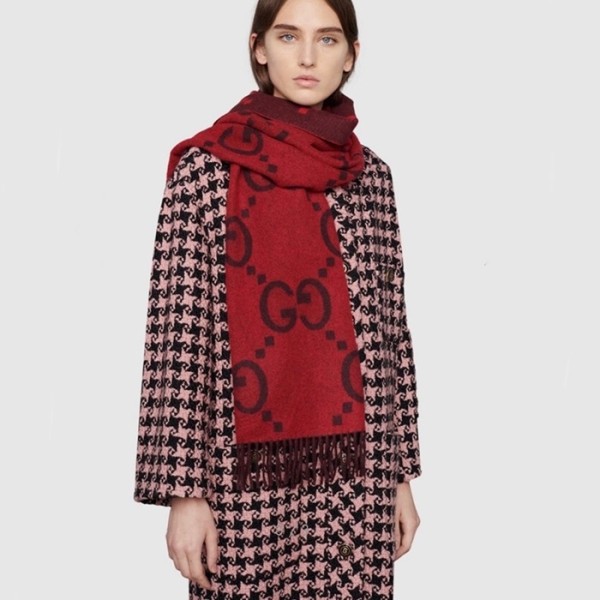❤구찌 여성 레드 머플러 - Gucci Womens Red Muffler - acc1762x