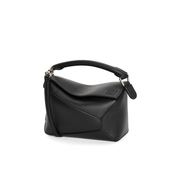 ❤로에베 여성 스몰 블랙 퍼즐백 - Loewe Womens Black Puzzle Small Bag - lob930x