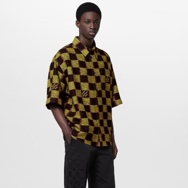 ❤루이비통 남성 그린 반팔 셔츠 - Louis vuitton Mens Green Shirts - lvc242x