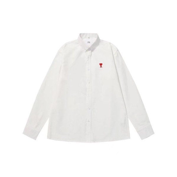 ❤아미 남성 화이트 셔츠 - Ami Mens White Shirts - amc248x