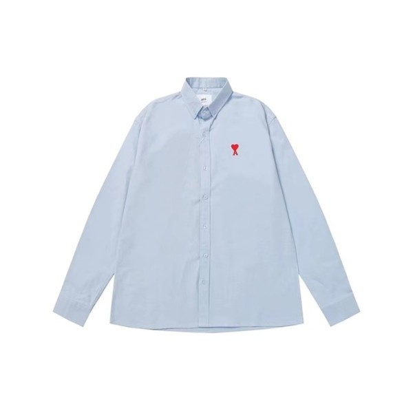 ❤아미 남성 블루 셔츠 - Ami Mens Blue Shirts - amc249x