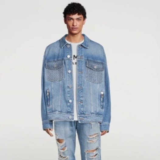❤발망 남성 블루 자켓- Balmain Mens Blue Jackets - bmc01x