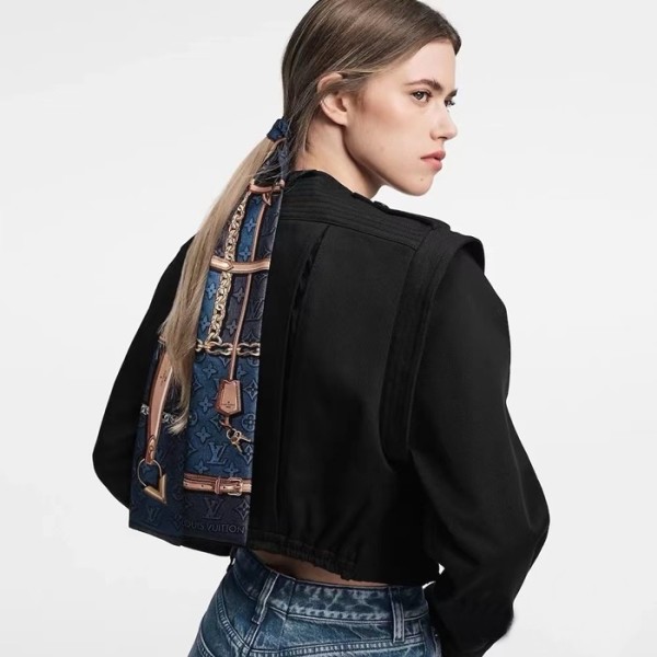 ❤루이비통 여성 네이비 미차 - Louis vuitton Womens Navy Scarf - acc1821x