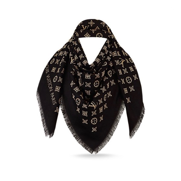 ❤루이비통 여성 블랙 스카프 - Louis vuitton Womens Scarf - acc1834x