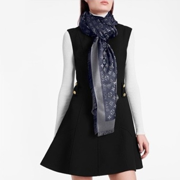 ❤루이비통 여성 블루 스카프 M73658 - Louis vuitton Womens Scarf - acc1854x
