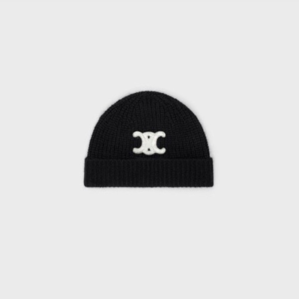 ❤셀리느 남/녀 카멜 비니 - Celine Unisex Black Beanie - acc1863x
