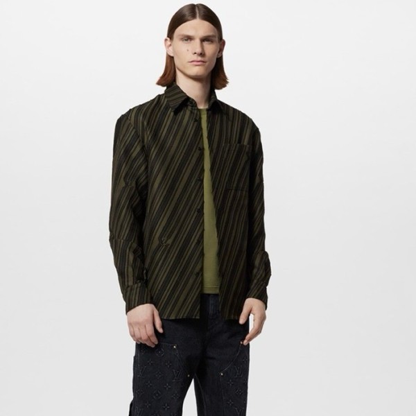 ❤루이비통 남성 카키 셔츠 - Louis vuitton Mens Khaki Shirts - lvc295x