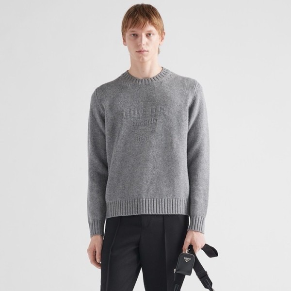 ❤프라다 남성 크루넥 그레이 니트 - Prada Mens Gray Knits - prc303x