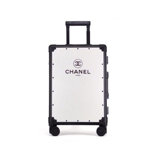 ❤샤넬 이니셜 화이트 캐리어 - Chanel Initial White Carrier - chc91x