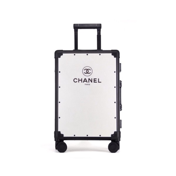 ❤샤넬 이니셜 화이트 캐리어 - Chanel Initial White Carrier - chc91x