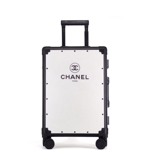 ❤샤넬 이니셜 화이트 캐리어 - Chanel Initial White Carrier - chc91x