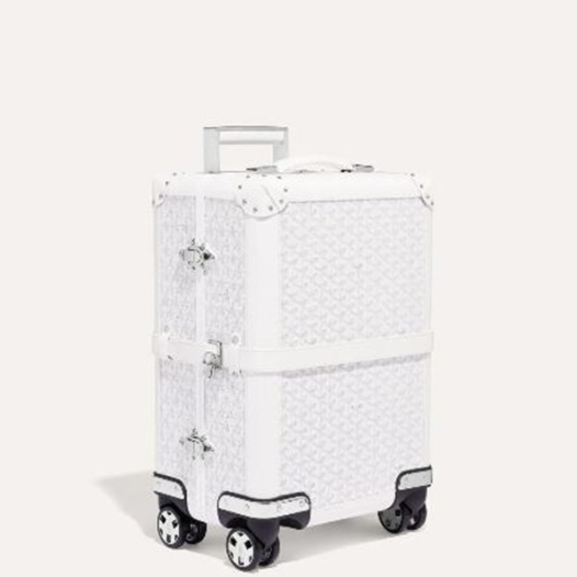 ❤고야드 부흐제 트롤리 화이트 캐리어 - Goyard Trolley White Carrier - goc128x