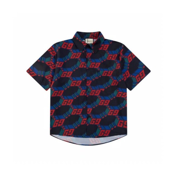 ❤구찌 남성 블랙 반팔 셔츠 - Gucci Mens Black Shirts - guc311x